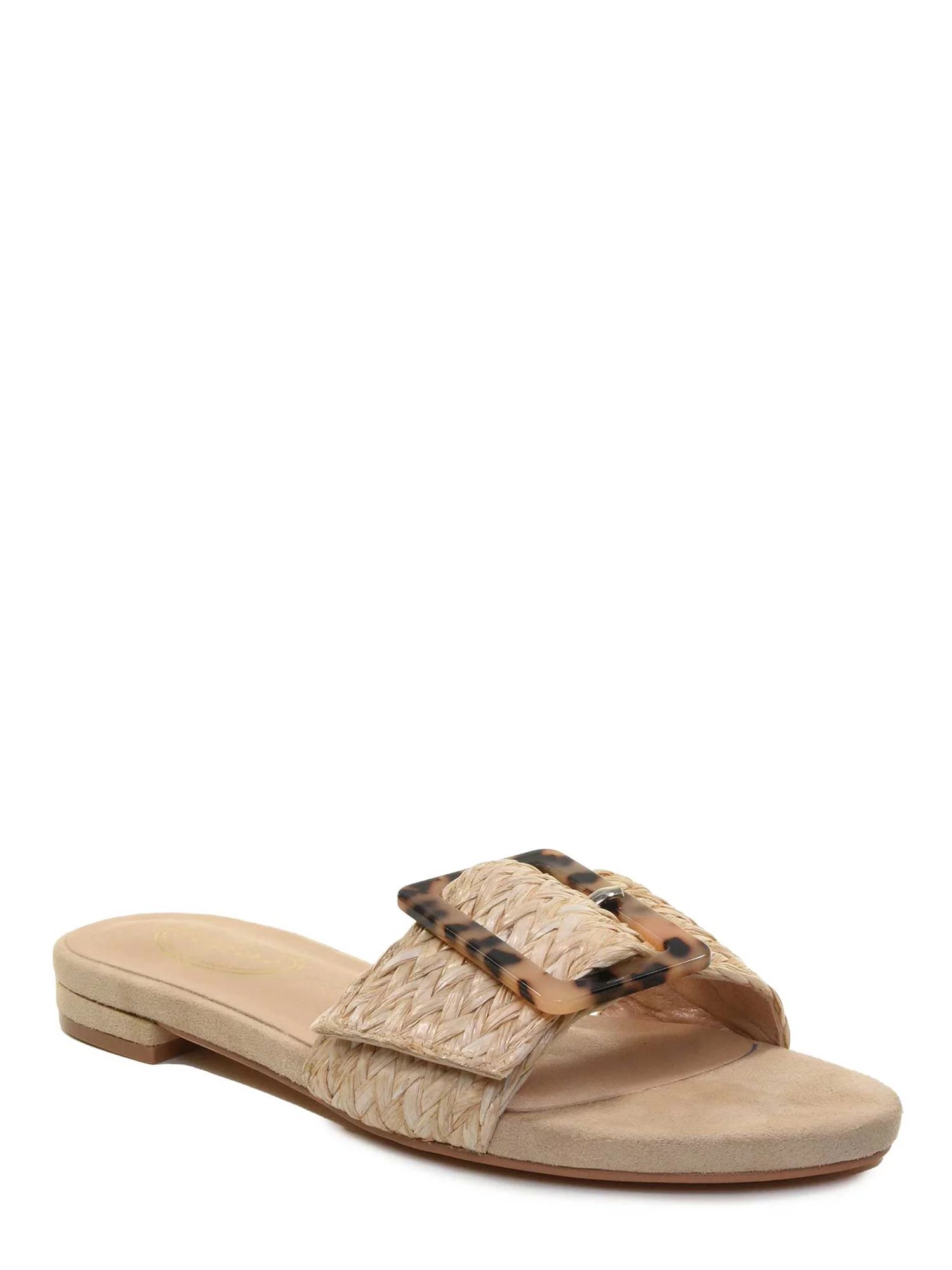 Scoop Women's Buckle Slide Sandals - Walmart.com | Walmart (US)