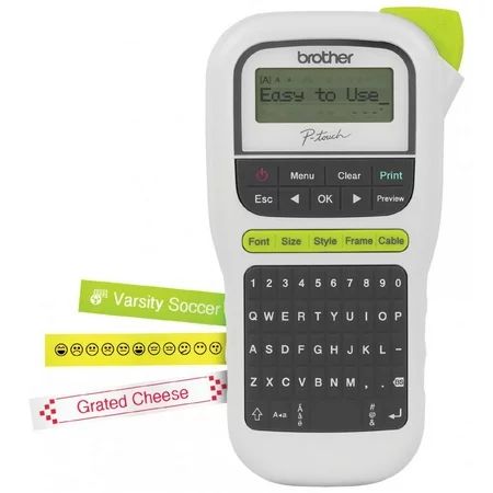 Brother P-touch, PTH110, Easy Portable Label Maker, Lightweight, QWERTY Keyboard, One-Touch Keys, Wh | Walmart (US)