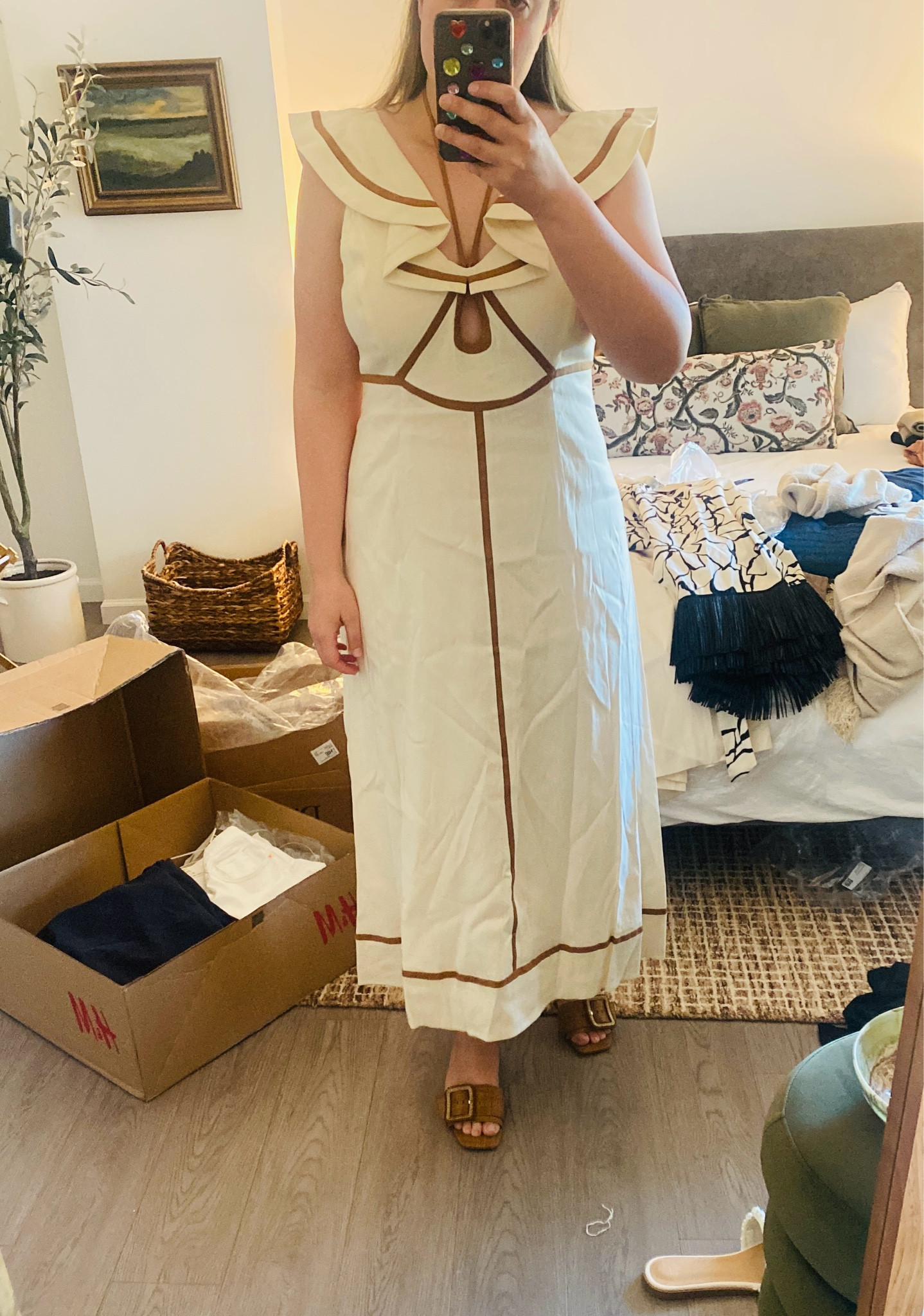 Casual try on haul of this new Dillards dress I got! If you are between sizes I would size down. Perfect fit through the hips and chest. 

Dillards
Sundress
Spring dress
Linen
Women’s fashion

#LTKworkwear #LTKstyletip #LTKwedding