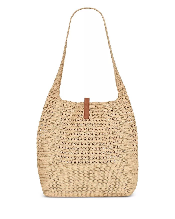 Saint Laurent Le 5 &Agrave; 7 in Raffia Crochet and Smooth Leather Back to results -  Handbags - ... | Bloomingdale's (US)