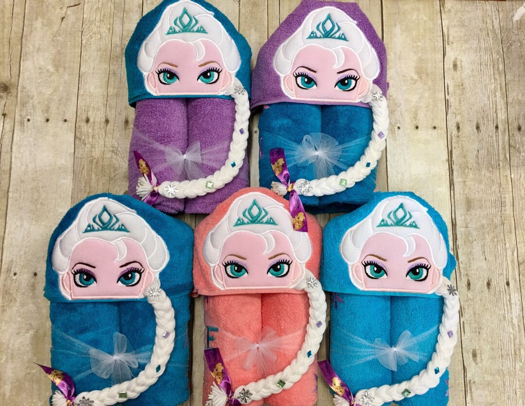 Cold Queen Hooded Towel/ Ice Queen Hooded Towel/ Princess Hooded Towel/ Princess Birthday Party/ ... | Etsy (US)