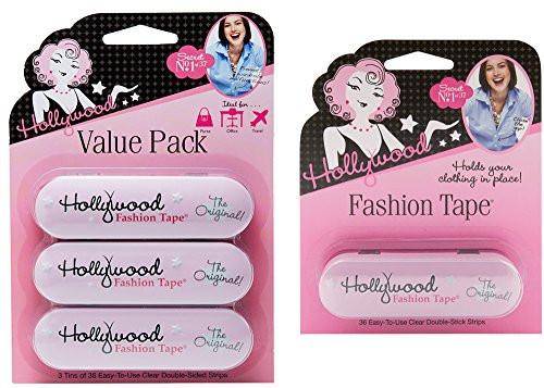 Hollywood Fashion Secrets Fashion Tape Tin, 4 Pack x 36 ct tin | Amazon (US)