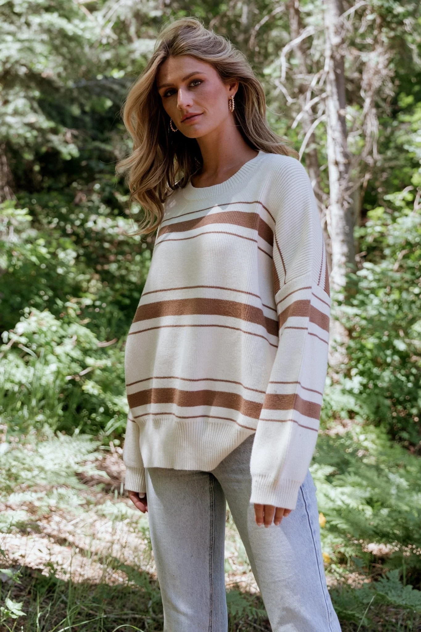 Charlie Striped Sweater | Taupe | Baltic Born