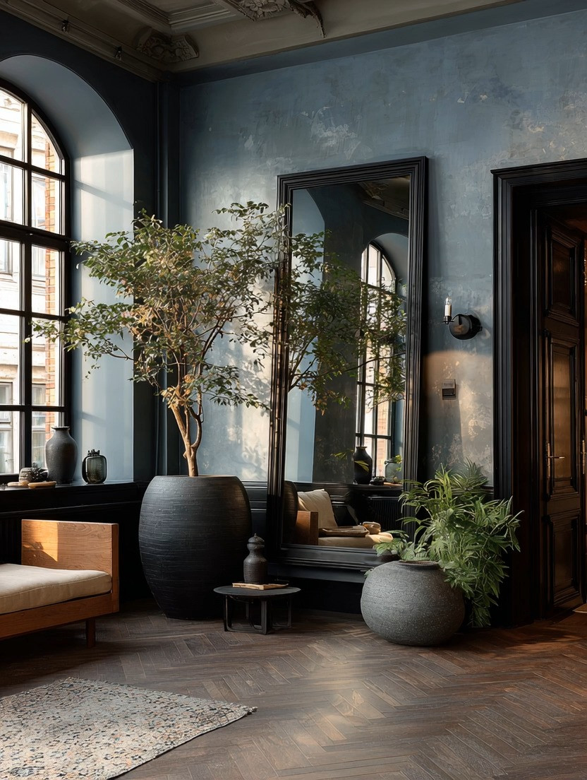 Bring that London hotel elegance home.

A tall black frame wall mirror instantly adds depth and drama. Pair it with an oversized black planter and a sculptural olive tree, and you’ve created a bold, statement-making corner that feels refined and intentional.

This look is powerful without being loud.
Dark frames ground the space.
Natural greenery softens it.
The contrast creates pure sophistication.

Place it in an entryway, hallway, bedroom corner, or living room and watch the entire room feel elevated — structured, elegant, and confidently styled.

Bold interiors don’t need clutter. They need presence.

#StatementDecor
#ModernElegance
#LuxuryInteriors
#BoldHomeStyle 

 #LTKHome