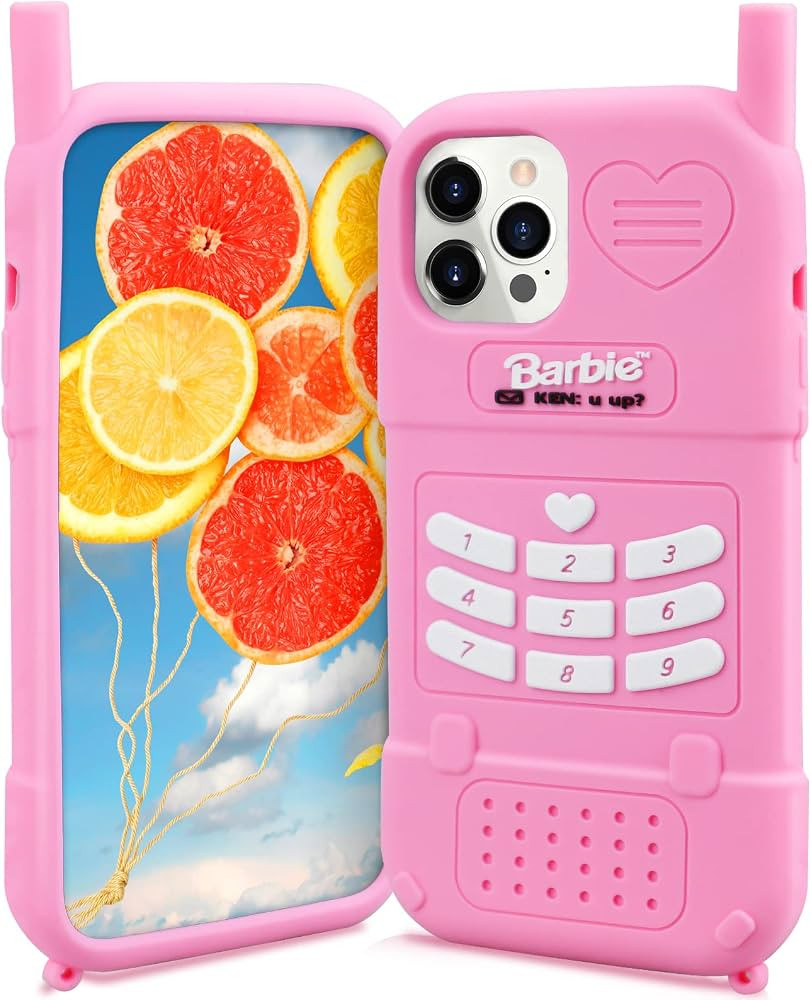 Danzel Silicone Case for iPhone 12Pro Max 6.7",3D Pink Cute Cartoon Cover,Kawaii Soft Retro Case,... | Amazon (US)