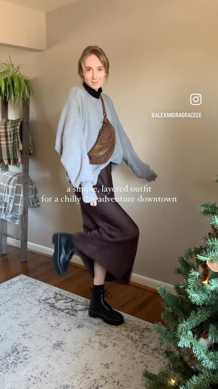 GRWM — styling a long satin maxi midi skirt 

#LTKstyletip #LTKSeasonal #LTKVideo