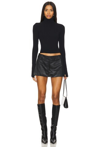Commando Ballet Body Turtleneck Long Sleeve Top in Black from Revolve.com | Revolve Clothing (Global)