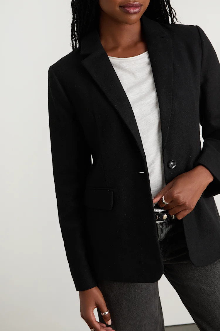 Sophisticated Chic Black Tweed Blazer | Lulus