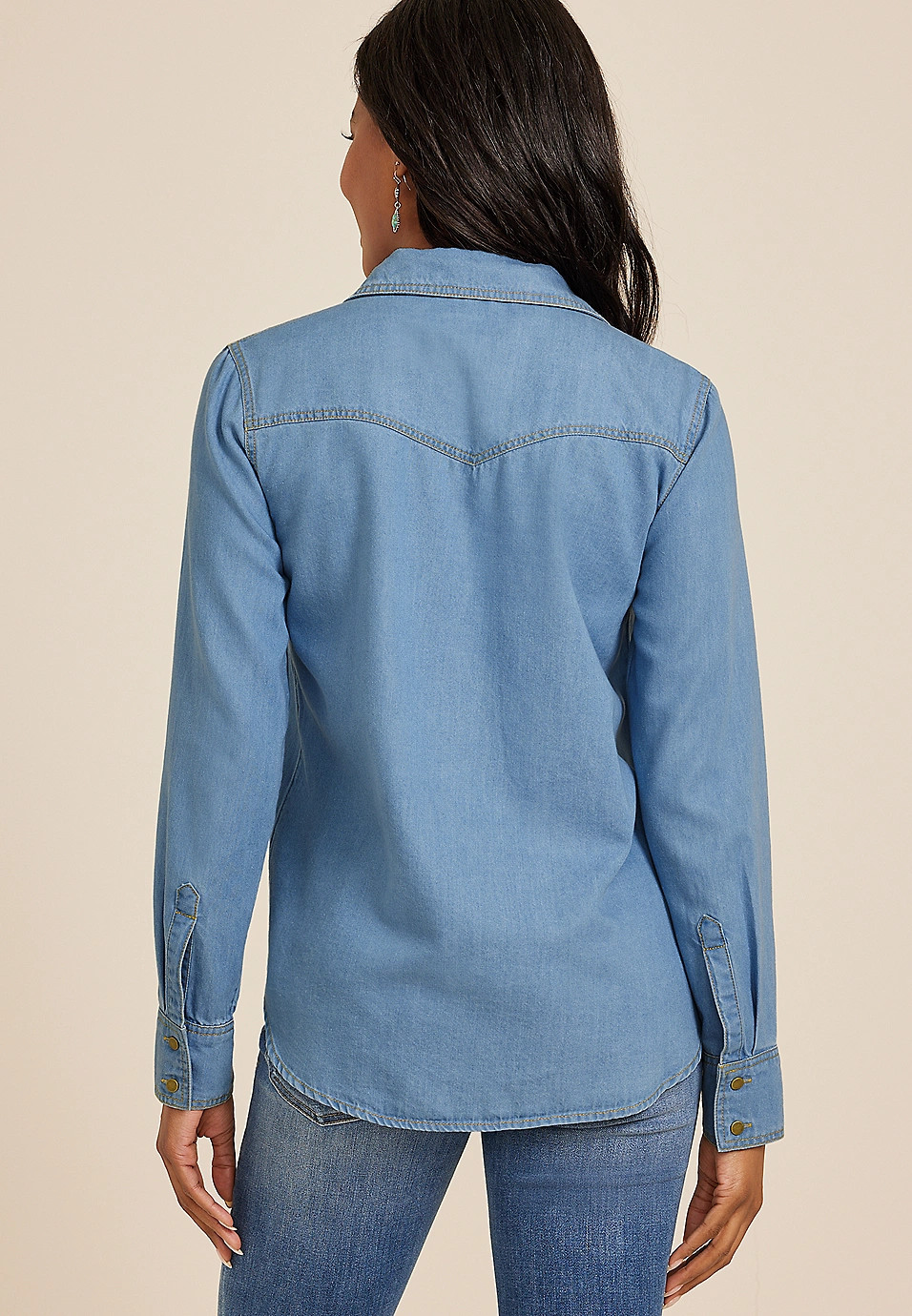 Utility Relaxed Button Up Shirt | Maurices