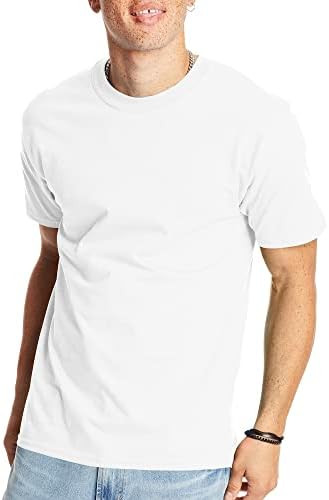 Hanes Men's Beefy-t T-Shirt, Heavyweight Cotton Tee, 1 Or 2 Pack, Big & Tall | Amazon (US)