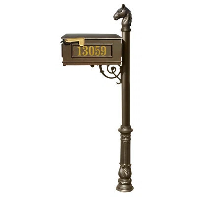 Lewiston Post Mounted Mailbox | Wayfair North America