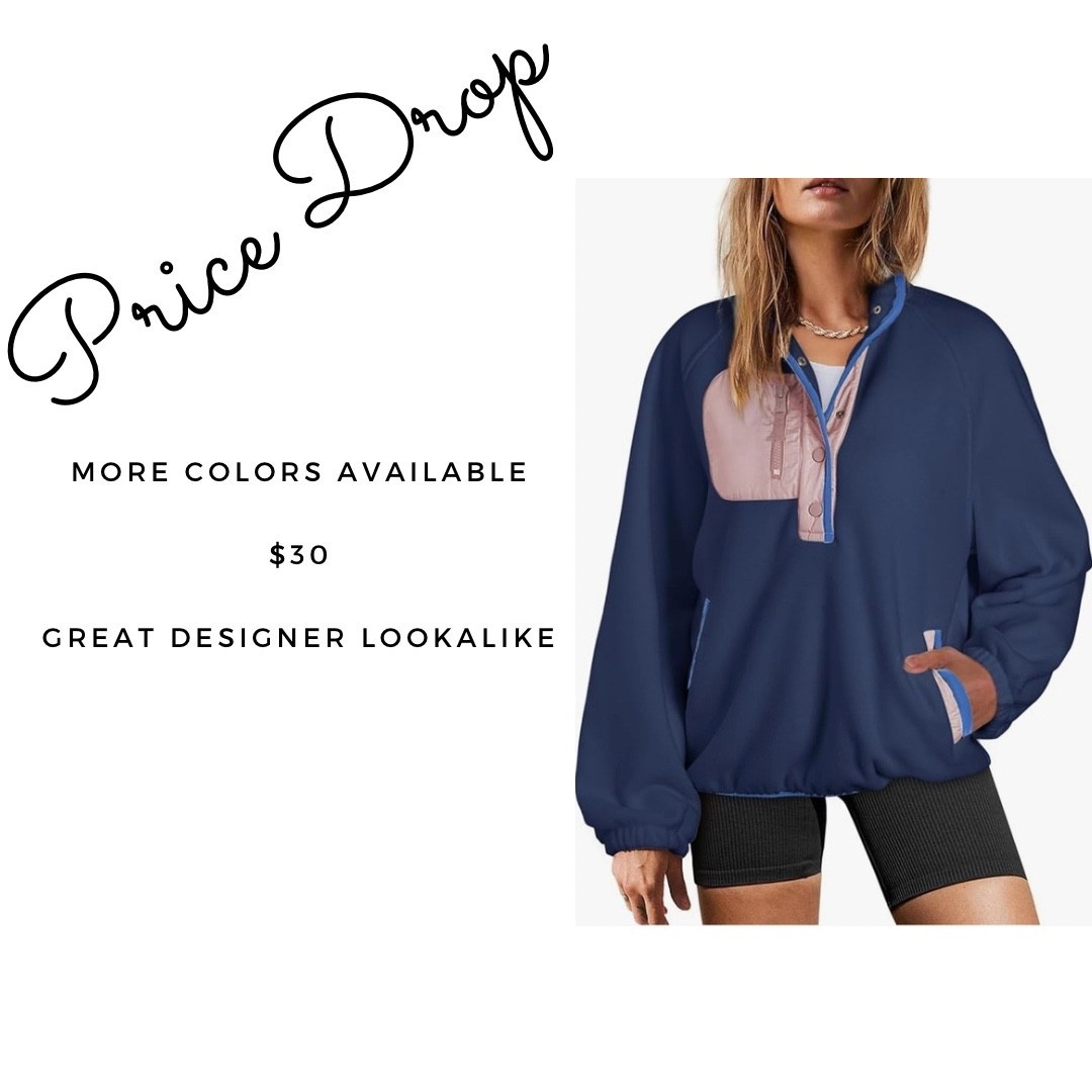 A great designer lookalike. More colors are available.  A great gift for her or treat for yourself.  


#lookalike #designerdupe #fleecejacket #fleecepullover #amazon #freepeoplelookalike #pullover #giftforher #giftforteen 
#LTKActive #LTKSaleAlert 

#LTKSeasonal #LTKOver40 #LTKU