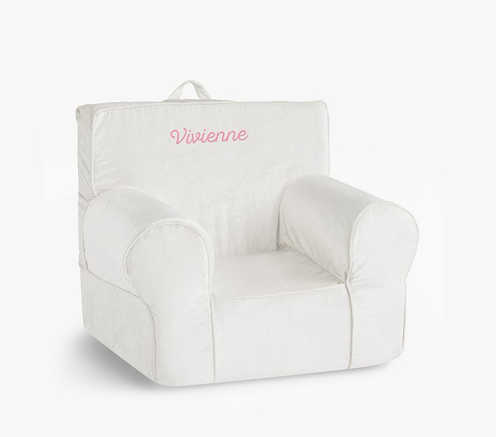 Kids Anywhere Chair®, Ivory Velvet | Pottery Barn Kids