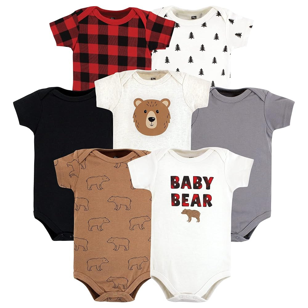 Hudson Baby Unisex Baby Cotton Bodysuits 7-pack | Amazon (US)