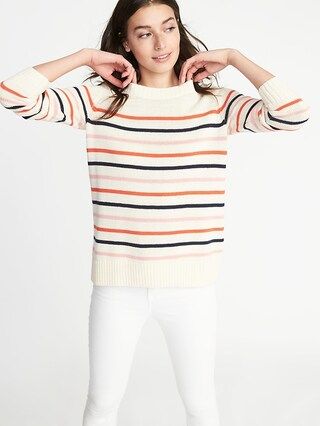 Striped Crew-Neck Sweater for Women | Old Navy US