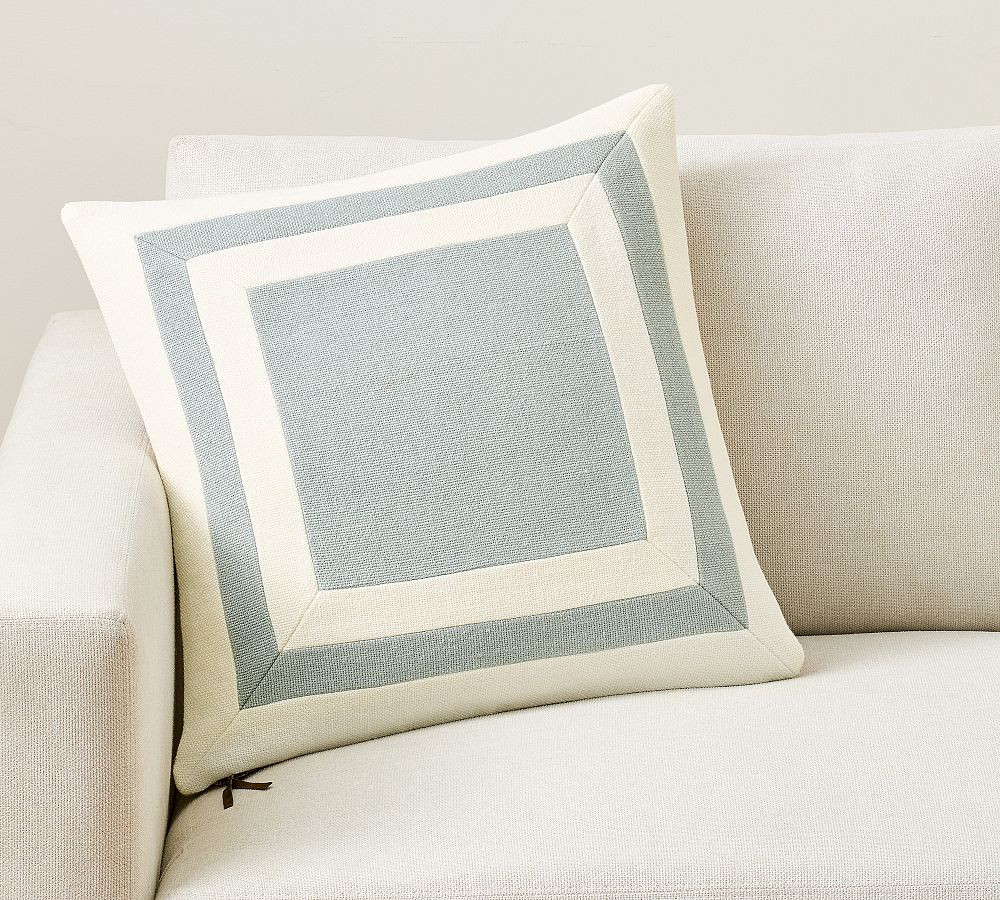 Everyday Linen Geometric Pillow Cover | Pottery Barn (US)