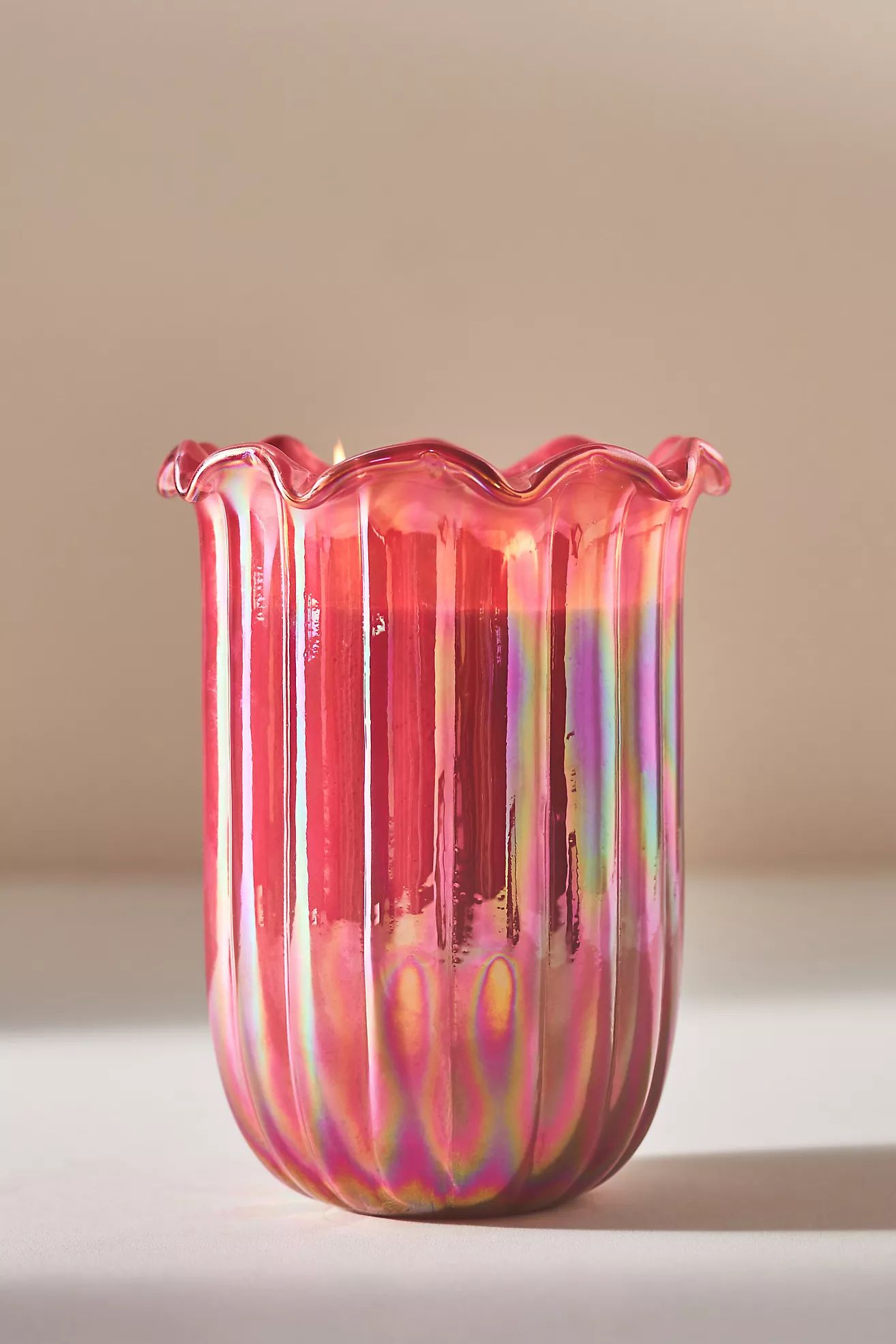 Ruffle Fruity Woodland Berry & Rose Glass Candle | Anthropologie (US)