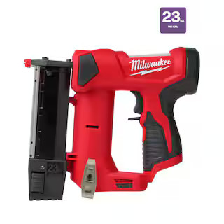 M12 12-Volt 23-Gauge Lithium-Ion Cordless Pin Nailer (Tool-Only) | The Home Depot