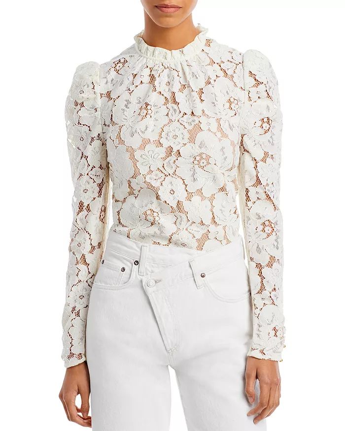 Erika Puff-Sleeve Lace Top | Bloomingdale's (US)