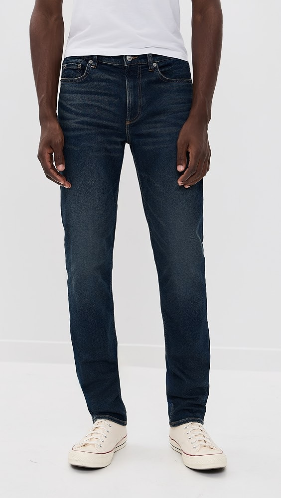 Stretch Terry Indigo 5 Pocket Jeans 32" | Shopbop