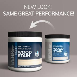 BEHR 8 oz. TIS-580 White Wash Pickling Transparent Water-Based Fast Drying Interior Wood Stain B4... | The Home Depot