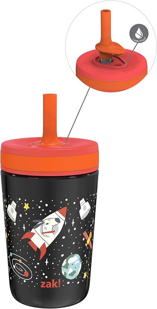 Zak Designs Kelso Toddler Cups For Travel or At Home, 12oz Vacuum Insulated Stainless Steel Sippy... | Amazon (US)