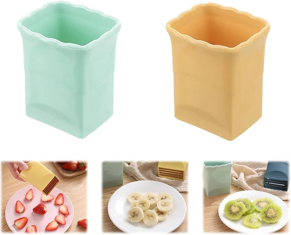 2 Pack Strawberry Slicer - Fruit Slicer - Egg Slicer - Cup Slicer -Stainless Steel Blade Fruit Sl... | Amazon (US)