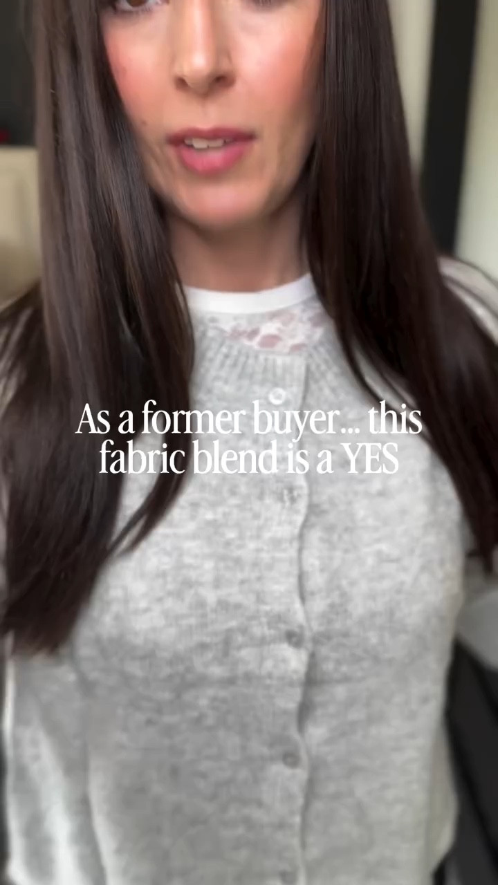 Spring layering but make it look elevated 🤍 This cardigan instantly pulls an outfit together without feeling heavy. The fabric blend gives it that soft drape that looks polished but still comfortable — exactly what I look for as a former buyer. Perfect over tanks, tees, dresses, and linen pants for an effortless “put together” look.

I always check the fabric tag… and this blend is why it lays so well and keeps its shape. Easy, versatile, and makes affordable look expensive ✨

spring cardigan, lightweight cardigan, elevated basics, spring layering outfit, affordable fashion finds, cardigan outfit ideas, neutral outfit inspo, everyday outfit formula, capsule wardrobe pieces, soft cardigan, polished casual outfit, work from home outfit, mom style outfit, chic casual look, affordable style that looks expensive

#reel #explore #fashion #womensfashion @christina_with_love_