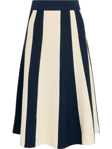 Ellie striped merino wool skirt | NET-A-PORTER (UK & EU)