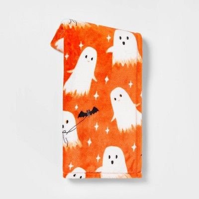 Ghost with Bat Printed Plush Throw Blanket - Hyde & EEK! Boutique™ | Target