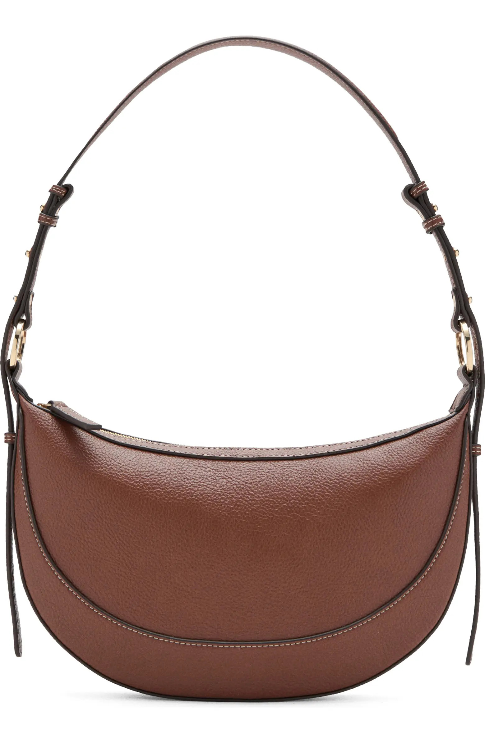 Oval Faux Leather Shoulder Bag | Nordstrom