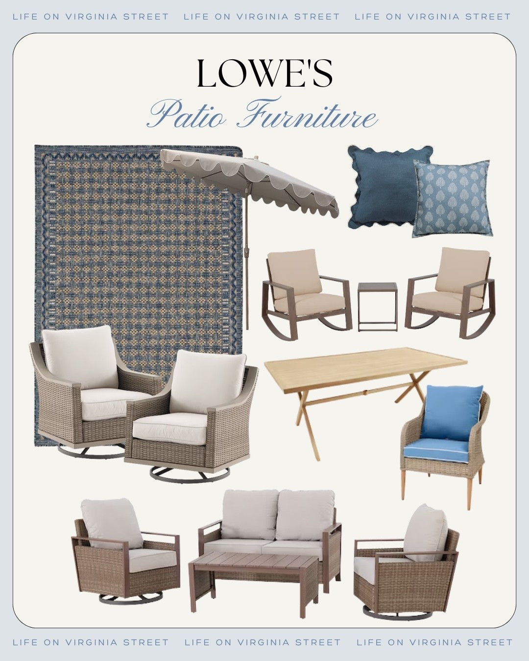 Lowe's patio furniture 🙌🏻🙌🏻

#LTKHome #LTKSeasonal