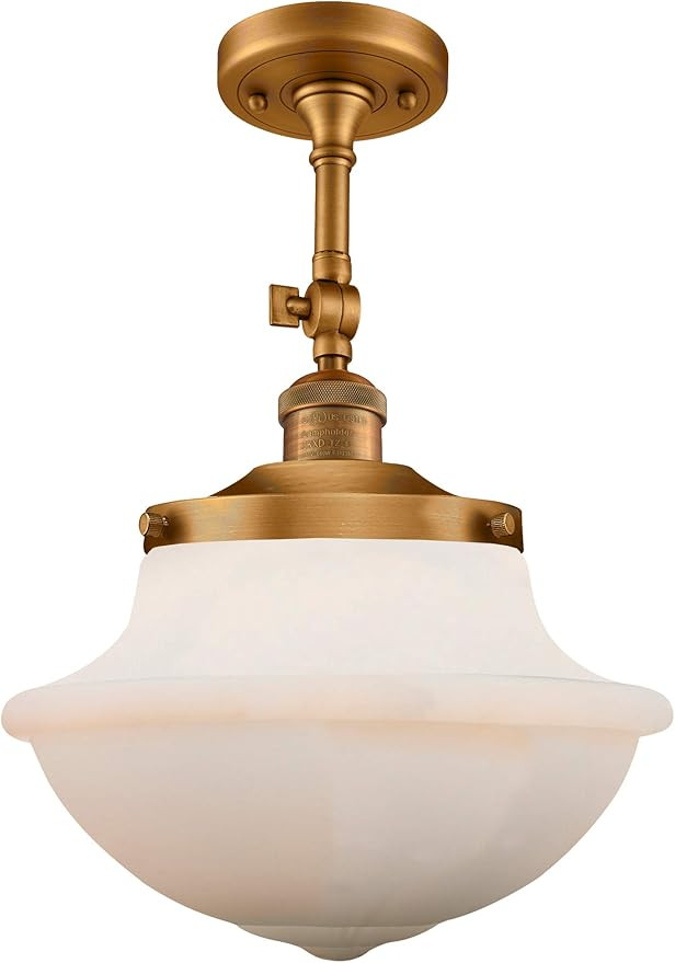 Innovations 201F-BB-G541-LED Large Oxford 1 Light Semi-Flush Mount Part of The Franklin Restorati... | Amazon (US)
