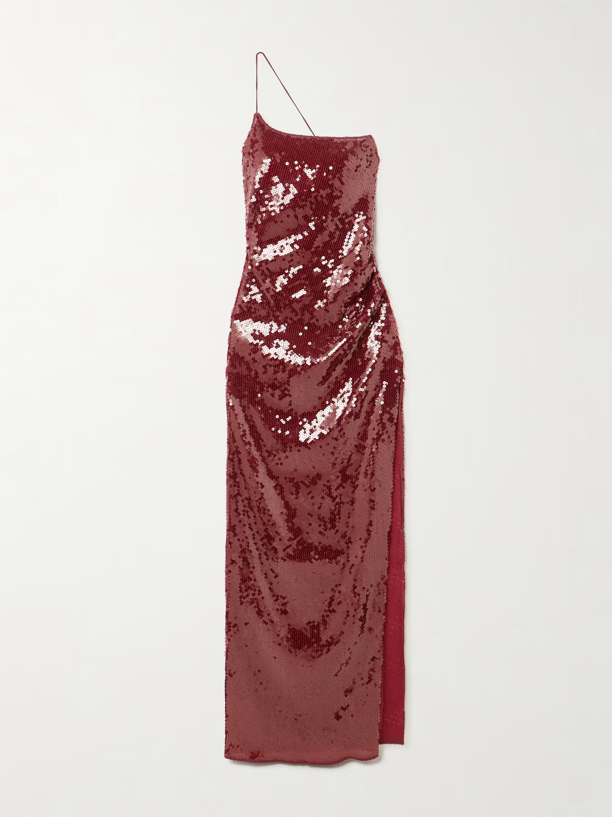 One-shoulder sequined stretch-mesh maxi dress | NET-A-PORTER (UK & EU)