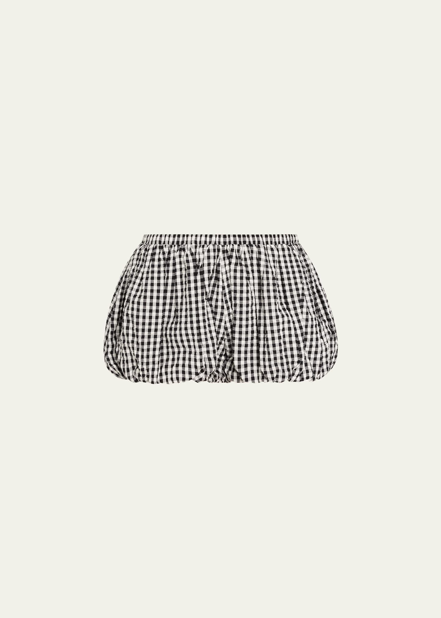 Alix of Bohemia Briar Gingham Seersucker Bloomer Shorts | Bergdorf Goodman