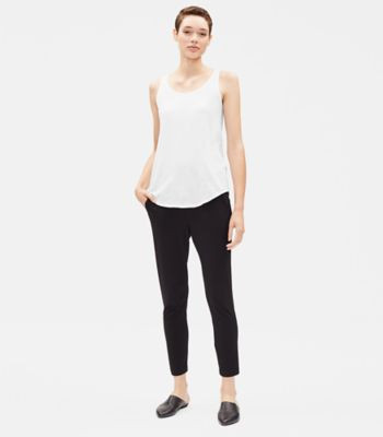 System Organic Cotton Jersey Slub Shirttail Tank | Eileen Fisher
