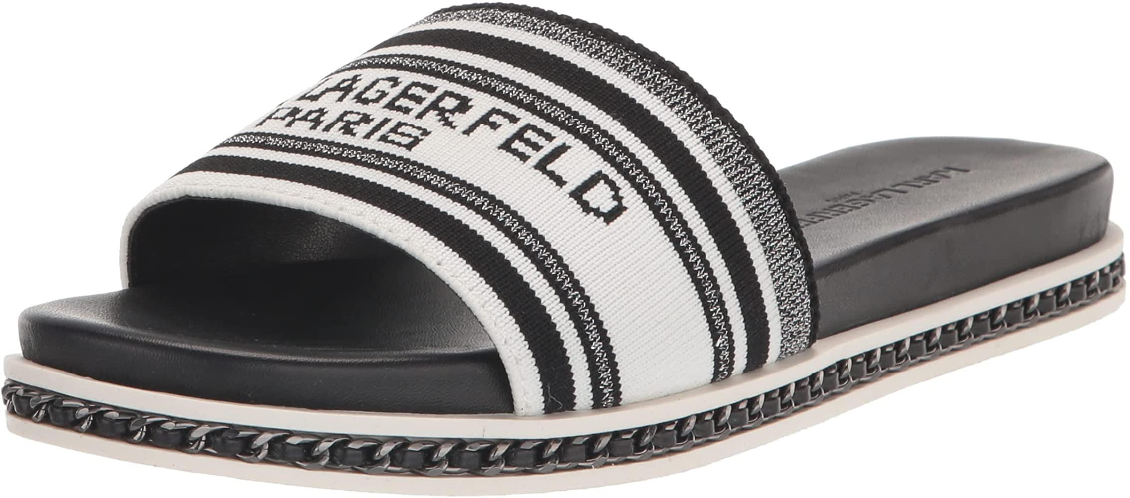 Karl Lagerfeld Paris Women's Bijou Fashion Slide Sandal | Amazon (US)