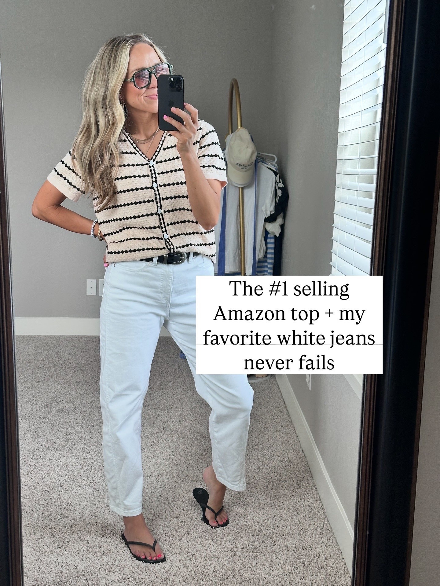 Summer mom outfit!

Top + jeans are true to size.

#LTKFindsUnder50 #LTKSeasonal #LTKStyleTip