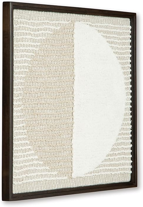 Signature Design by Ashley Bachard Minimalist Square Woven Geometric Wall Decor 30 x 30 Inches, B... | Amazon (US)