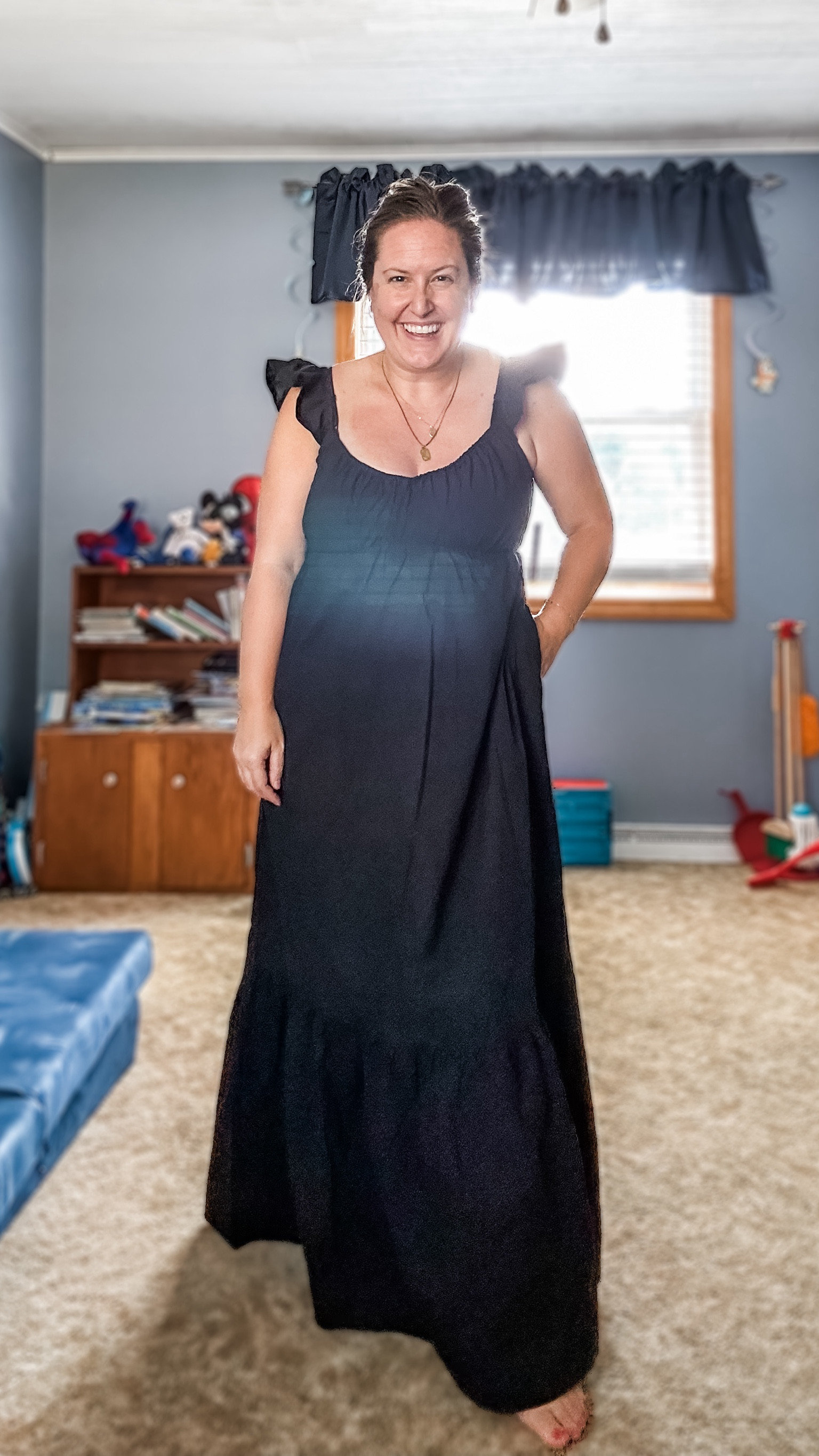 Cute maxi dress with pockets, sized down to mediumm

#LTKSeasonal #LTKFindsUnder50 #LTKMidsize