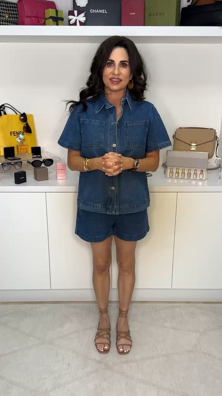 Super cute and comfy 2 piece denim set . Sold together . Wearing a sm 

#LTKWatchNow #LTKOver40 #LTKStyleTip