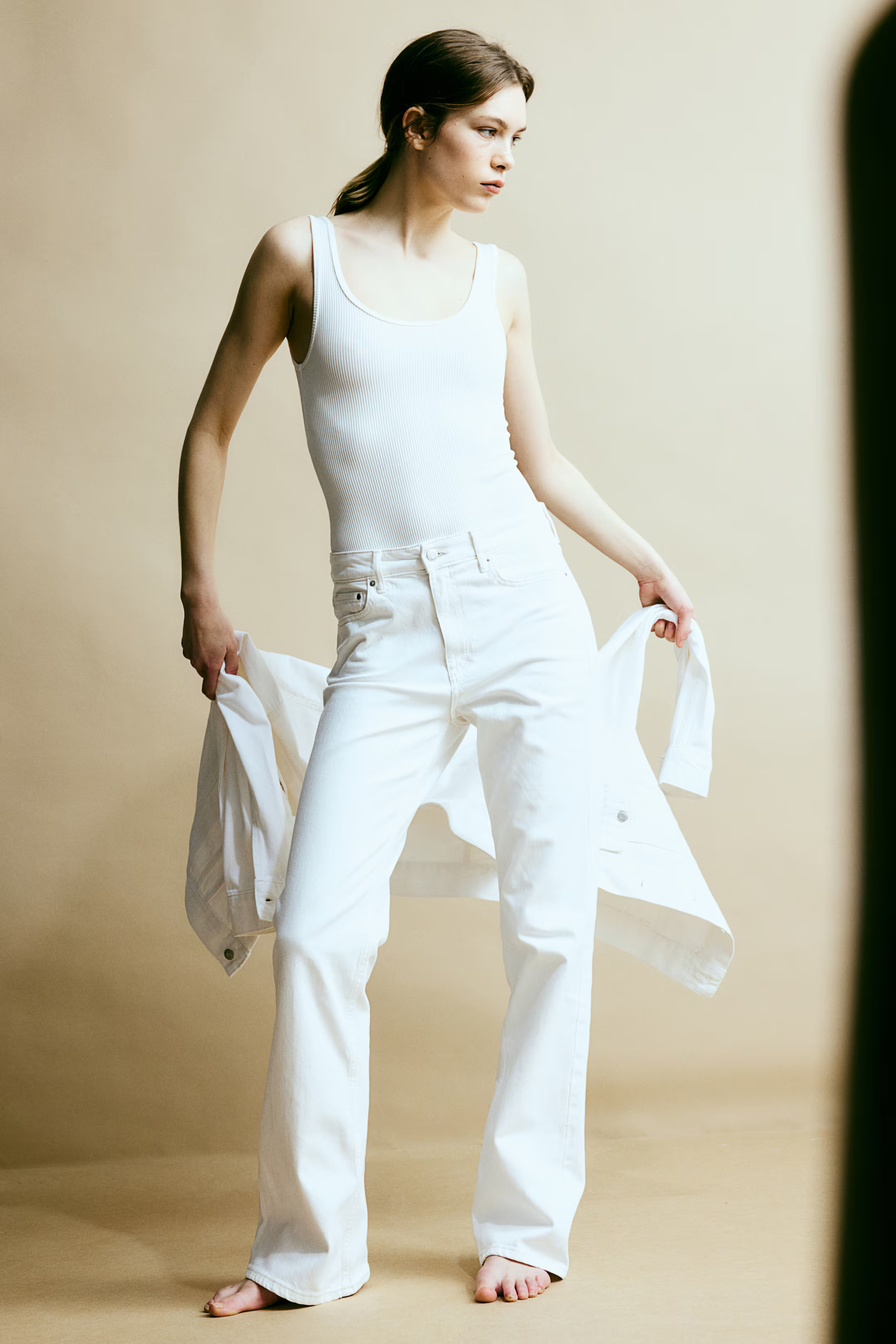 Bootcut High Jeans - White - Ladies | H&M US | H&M (US + CA)