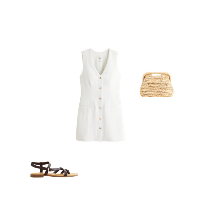 The A&F Mara Vest Mini Dress | Abercrombie & Fitch (US)