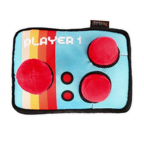 P.L.A.Y. Cute Plush Dog Toys - 1980s Classics Themed Durable Squeaker Chew Toy, Great for Puppies & Small, Medium, Large Dogs - Machine Washable, Recycled Materials (Ready Player Fun Gaming Console) | Amazon (US)