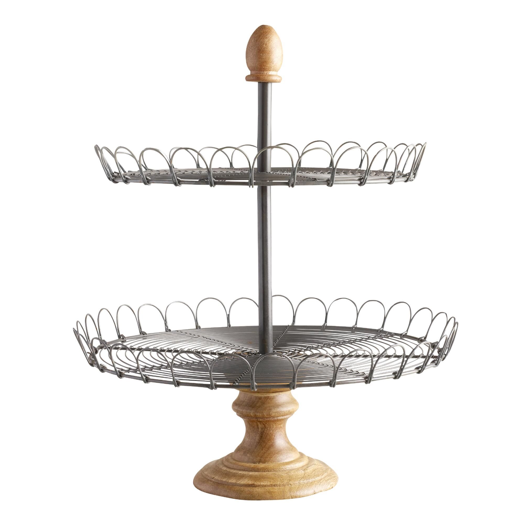 Edin Wood 2-Tiered Stand | World Market