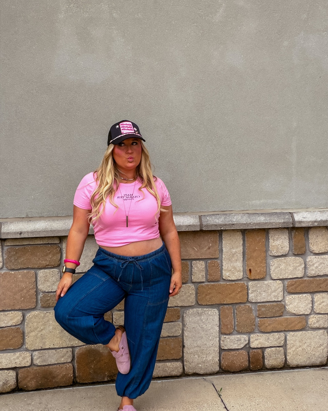 Current uniform: comfy denim pants, pink graphic tee, and my favorite clogs 💕

#LTKMothersDay #LTKgrwm #LTKootd