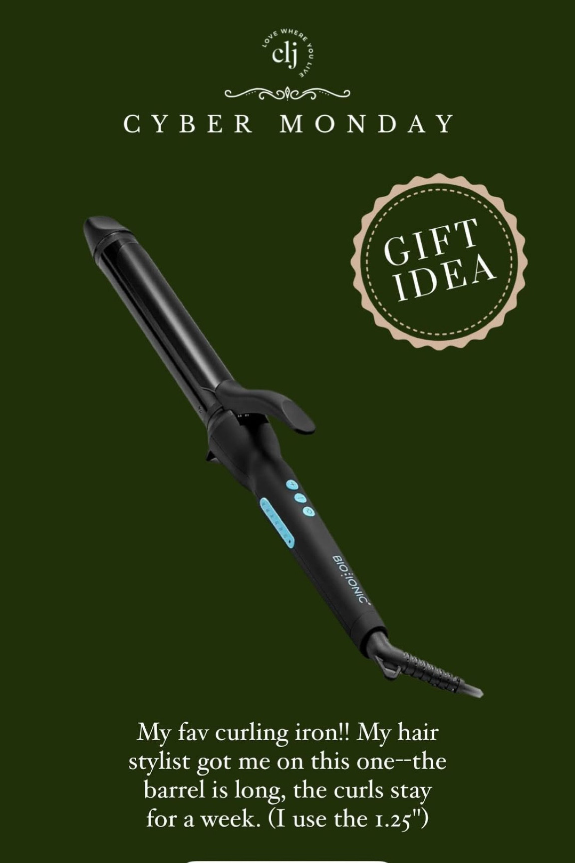 My favorite curling iron on sale for $94 (was $149!)

#LTKSaleAlert #LTKCyberWeek #LTKBeauty