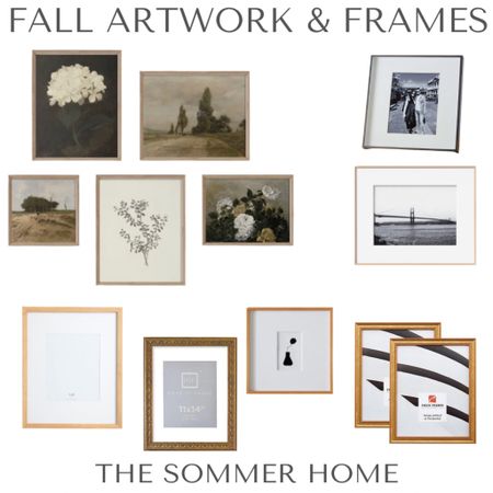 Frames and artwork perfect for a gallery wall. Fall decor, fall artwork, artwork frames, wall frames, family photo frames, Target home decor, Amazon home decor, wall decor, gallery wall. 

#LTKstyletip #LTKsalealert #LTKSeasonal