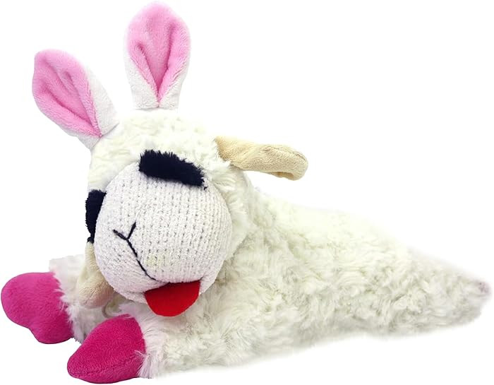Multipet Lamb Chop Easter Dog Toy | Plush Dog Toy | Squeaker Dogs Toys |10" | White | Officially ... | Amazon (US)