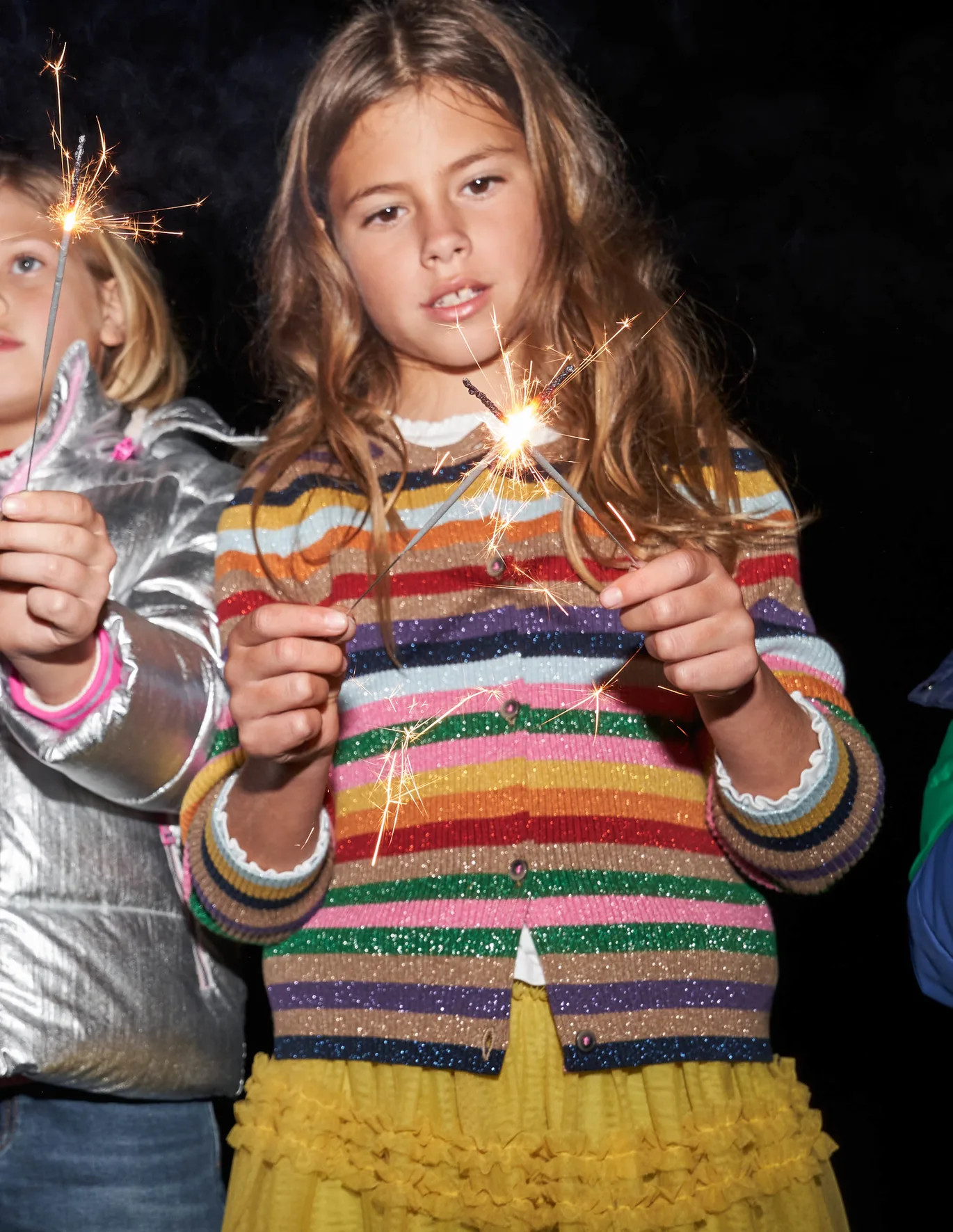 Sparkle Stripe Cardigan - Multi Stripe Sparkle | Boden (US)